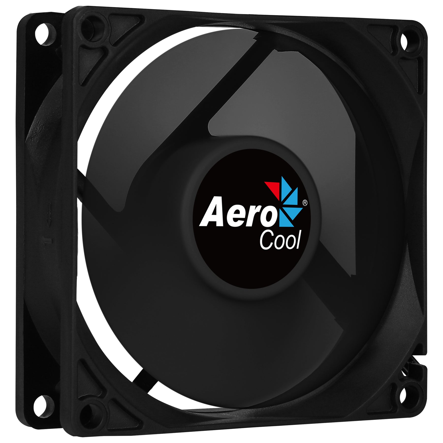 AEROCOOL FORCE FAN, 120MM, BLACK, 3&amp;4PIN, CURVED BLADES, SILENT, 1000RPM (FORCE12BK)