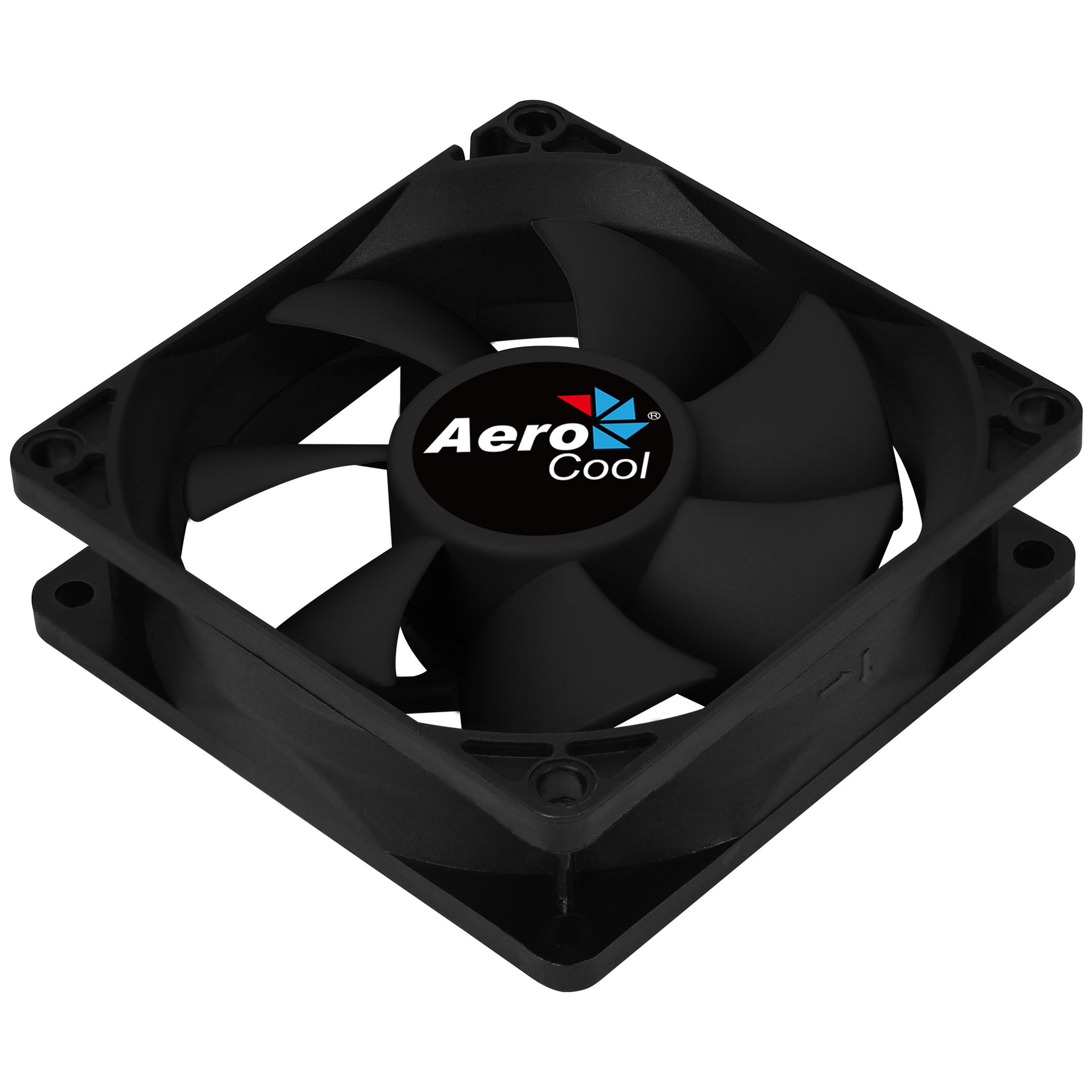 VENTILADOR AEROCOOL FORCE, 120MM, NEGRO, 3 Y 4 PINES, PALAS CURVAS, SILENCIOSO, 1000 RPM (FORCE12BK)