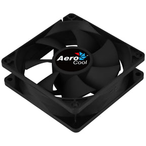 VENTOINHA AEROCOOL FORCE FAN, 120MM, BLACK, 3&4PIN, CURVED BLADES, SILENT, 1000RPM (FORCE12BK)