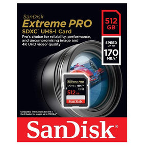 EXTREME PRO SDXC CARD 512GB - 170MB