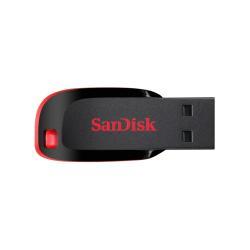 SanDisk Cruzer Blade - USB Flash Drive - 64GB - USB 2.0 - Black, Red