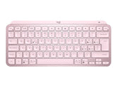 Logitech MX Keys Mini - Teclado - retroiluminação - Bluetooth - QWERTY - Espanhol - rosa