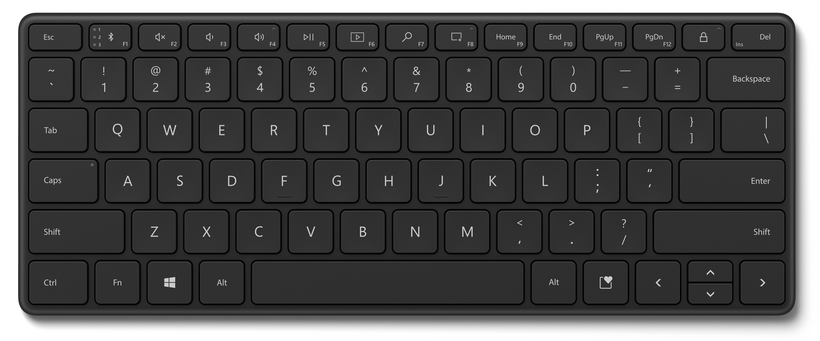 Microsoft Designer Compact - Teclado - sem fios - Bluetooth 5.0 - Português - preto opaco