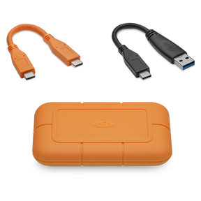 LaCie Rugged SSD STHR500800 - SSD - encrypted - 500 GB - external (portable) - USB 3.1 Gen 2 / Thunderbolt 3 (USB C connector) - Self-Encrypting Drive (SED)