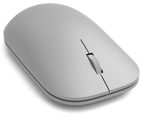 Microsoft Modern Mouse - Ratón - para diestros y zurdos - óptico - 2 botones - inalámbrico - Bluetooth 4.0 - plateado liso