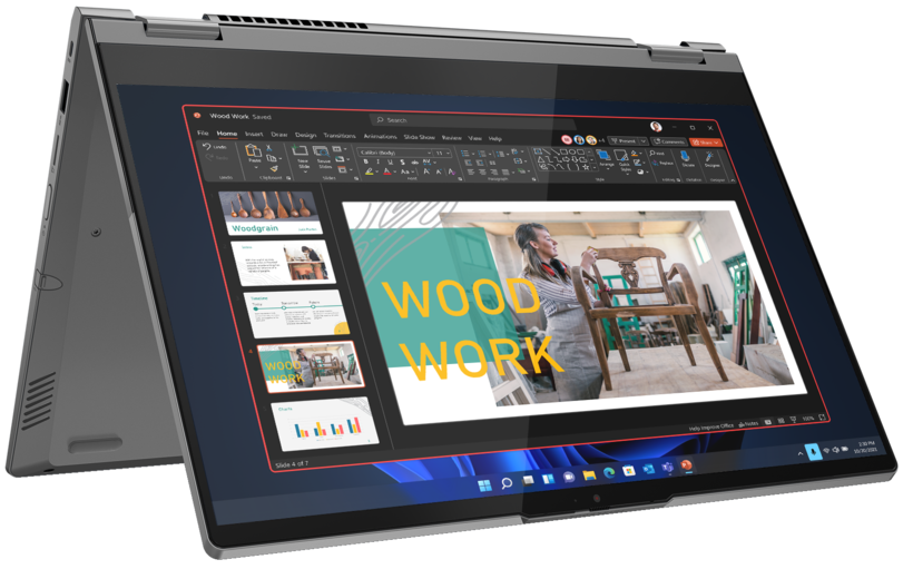 Lenovo ThinkBook 14s Yoga G2 IAP 21DM - Design invertido - Intel Core i7 1255U / 1.7 GHz - Win 11 Pro - Iris Xe Graphics - 16 GB RAM - 512 GB SSD NVMe - 14" IPS ecrã de toque 1920 x 1080 (Full HD) - Wi-Fi 6 - cinzento mineral de duplo tom - kbd: Port