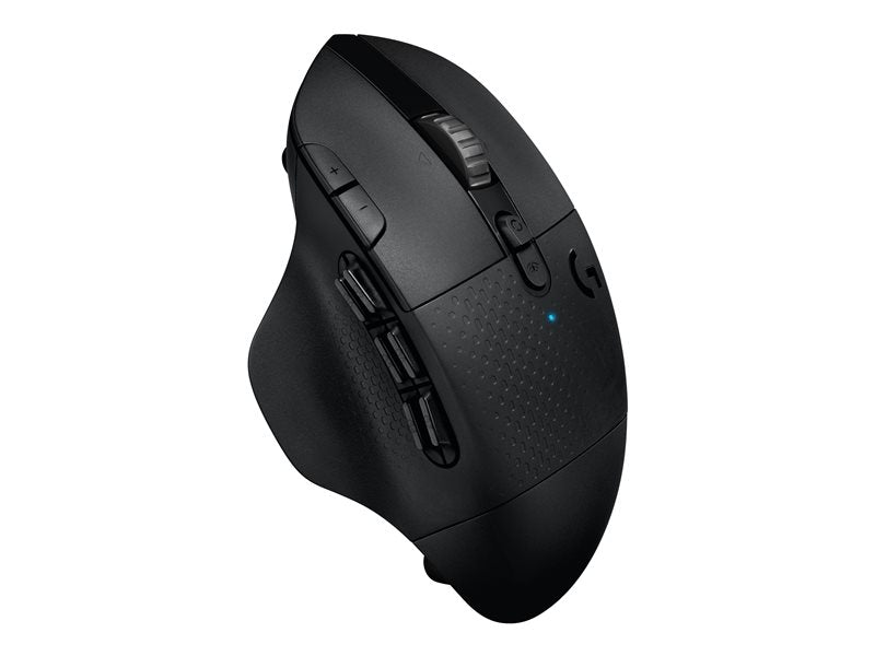 Logitech Gaming Mouse G604 - Mouse - optical - 15 buttons - wireless - Bluetooth, LIGHTSPEED - Logitech LIGHTSPEED receiver - black (910-005650)