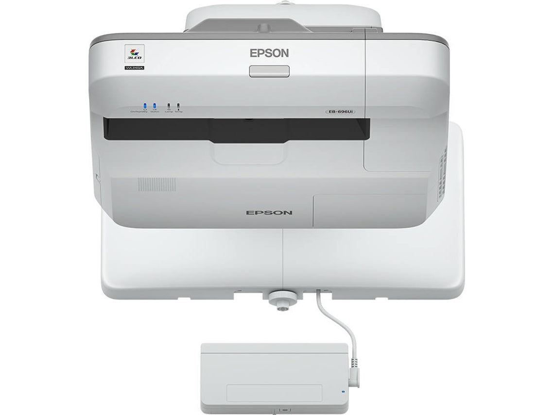 Epson EB-696Ui - 3 LCD projectors - 3800 lumens (white) - 3800 lumens (color) - WUXGA (1920 x 1200) - 16:10 - 1080p - LAN - gray, white