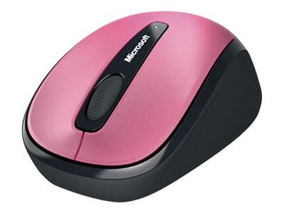 Microsoft Wireless Mobile Mouse 3500 - Mouse - right- and left-handed - optical - 3 buttons - wireless - 2.4 GHz - USB wireless receiver - magenta