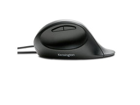 Kensington Pro Fit Ergo - Ratón - ergonómico - 5 botones - con cable - USB - negro - minorista