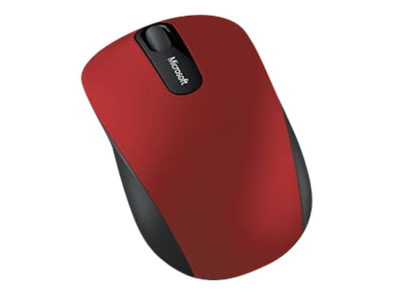 Microsoft Bluetooth Mobile Mouse 3600 - Ratón - para diestros y zurdos - óptico - 3 botones - inalámbrico - Bluetooth 4.0 - rojo oscuro (PN7-00014)