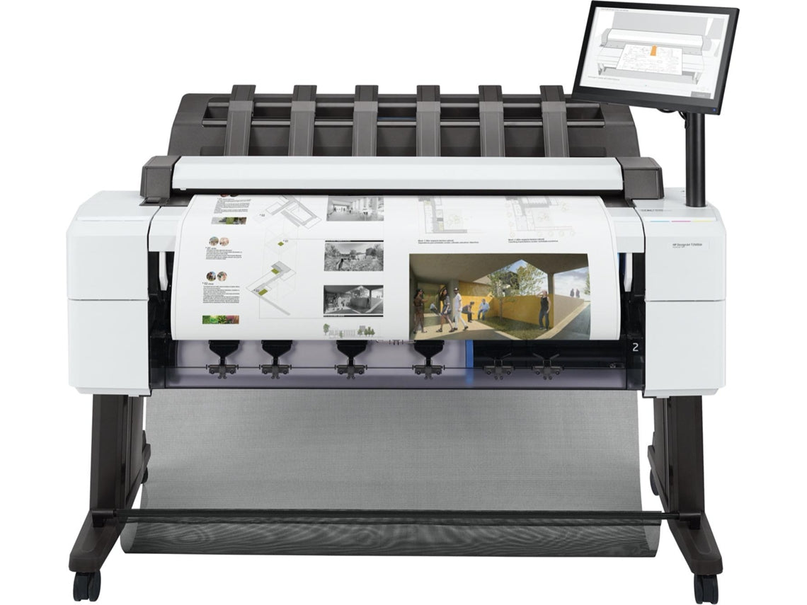 HP DesignJet T2600dr - 36" impressora multi-funções - a cores - jacto de tinta - 914 x 8000 mm, 610 x 15000 mm (original) - Rolo (91,4 cm x 91,4 m), 914 x 1219 mm (media) - até 0.32 min/ página (impressão) - 2 rolos - Gigabit LAN