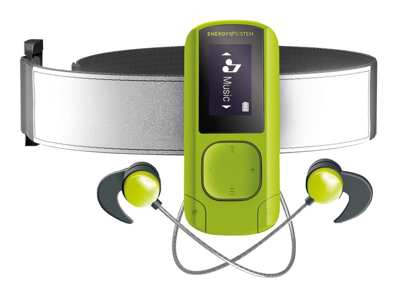 Energy MP3 Clip BT Sport - Reproductor digital - 16 GB - Piedra verde