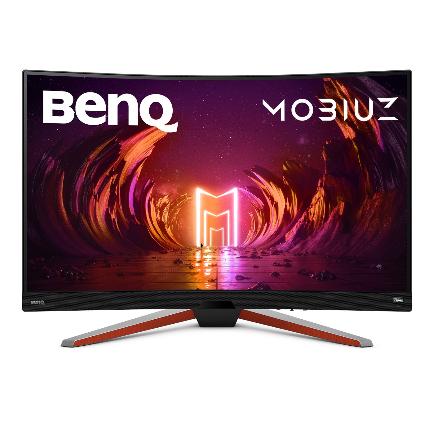 BenQ Mobiuz EX3210R - Pantalla LED - curva - 32" (31,5" visibles) - 2560 x 1440 QHD @ 165 Hz - VA - 400 cd/m² - 2500:1 - DisplayHDR 400 - 1 ms - 2xHDMI, DisplayPort - altavoces con subwoofer