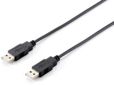 Cabo EQUIP USB 2.0 A para A 5,0m M/M, Preto - 128872