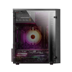 MICRO-ATX MARSGAMING MCM BOX , COMPACT, WINDOW, 16 MODES A-RGB, 1X 8CM FAN, BLACK - MCM (MCM)