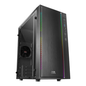 MICRO-ATX MARSGAMING MCM BOX , COMPACT, WINDOW, 16 MODES A-RGB, 1X 8CM FAN, BLACK - MCM (MCM)