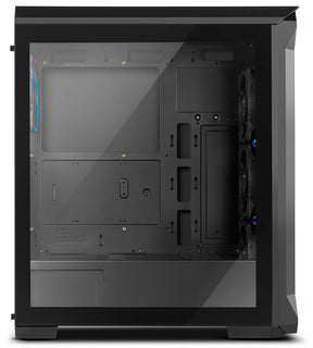 Box NOX Hummer Quantum RGB Full Tempered Glass Black ATX (NXHUMMERQUANTUM)