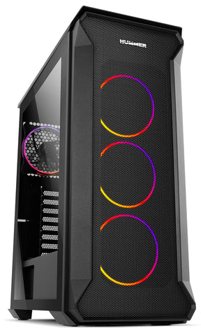 Box NOX Hummer Quantum RGB Full Tempered Glass Black ATX (NXHUMMERQUANTUM)