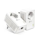 Kit 2 Adaptador PowerLine TP-Link AV1000 1 Puerto Gigabit, 1000Mbps RJ45 c/Pass-Through - TL-PA7017P KIT