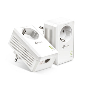 Kit 2 Adap PowerLine TP-Link AV1000 1 Gigabit Port, 1000Mbps RJ45 c/Pass-Through - TL-PA7017P KIT