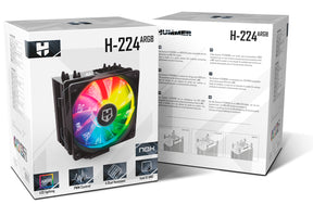 CPU Cooler NOX Hummer H-224 RGB 120mm PWM