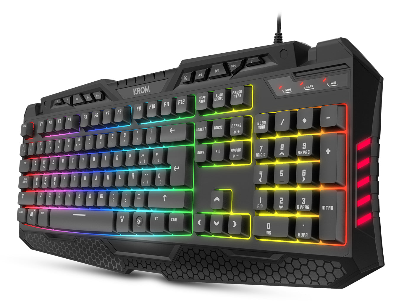 Keyboard NOX Krom Kritic RGB Rainbow Gaming Kit PT (NXKROMKRITICPT)