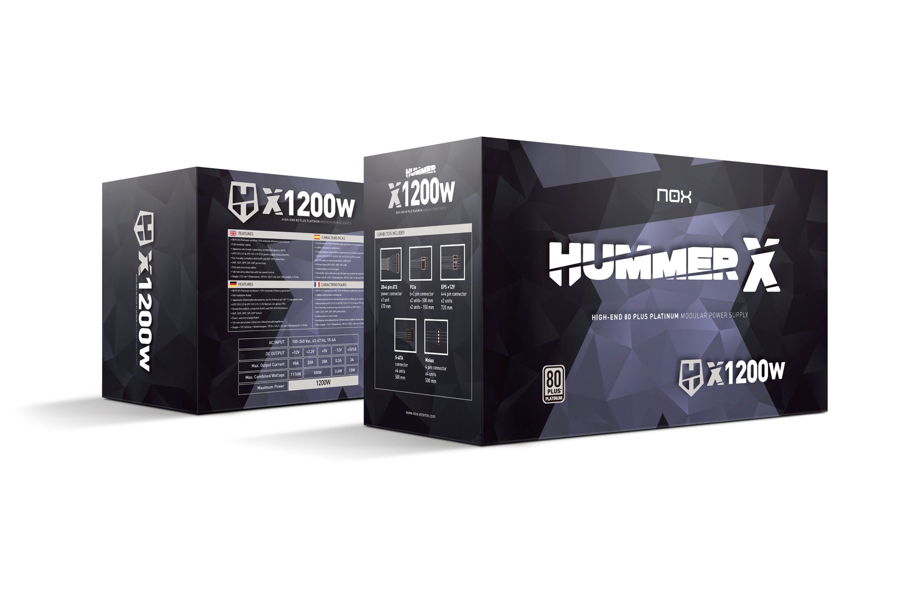 Food Source 1200W ATX NOX Hummer X 1200W Modular 80PLUS Platinum