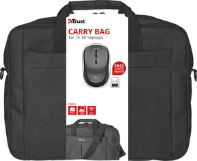 Mala + Rato Wireless TRUST Primo Bag para Notebooks 16\" - 21685