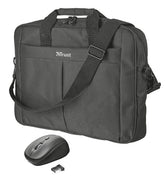 Mala + Rato Wireless TRUST Primo Bag para Notebooks 16\" - 21685