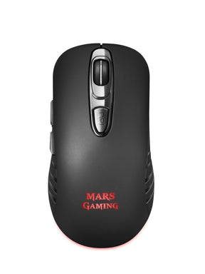 MARS GAMING Wireless Mouse 3,200DPI, Mechanical Buttons, RGB Flow/Anti-liding - MMW2