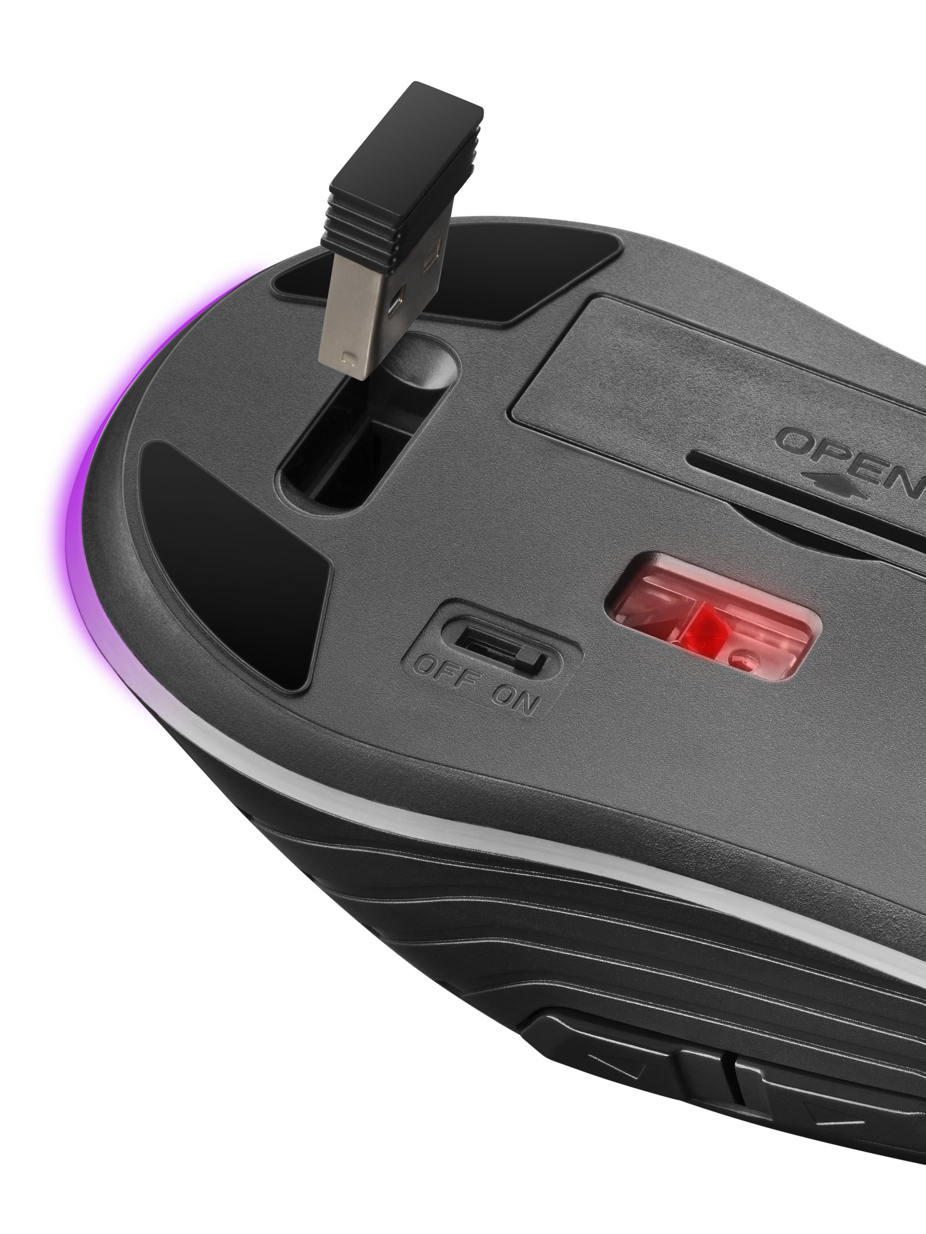 Mouse inalámbrico MARS GAMING 3,200DPI, botones mecánicos, flujo RGB/Anti-liding - MMW2