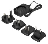 VISION spare power supply - LIFETIME WARRANTY - 12 volt / 0.5 amp - for TC3-CTL, TC3 VGATP, TC3 USB+ - transformer integrated into plug - includes interchangeable plugs: UK/EU/US/AU - DC tail length: 1.8 m / 5.9 ft - transformer 66 x 43 x 30 mm / 2.6