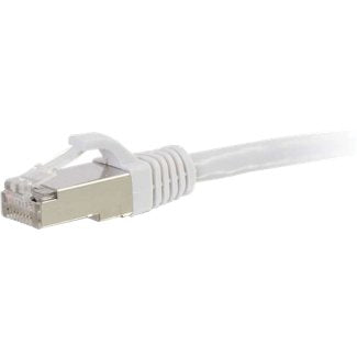 C2G Cat5e Booted Shielded (STP) Network Patch Cable - Patch cable - RJ-45 (M) to RJ-45 (M) - 4 m - PTB - CAT 5e - molded - white