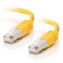 C2G Cat5e Booted Shielded (STP) Network Patch Cable - Patch cable - RJ-45 (M) to RJ-45 (M) - 10 m - PTB - CAT 5e - molded - yellow