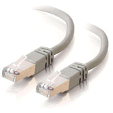 C2G Cat5e Booted Shielded (STP) Network Patch Cable - Patch cable - RJ-45 (M) to RJ-45 (M) - 100 m - PTB - CAT 5e - molded - gray