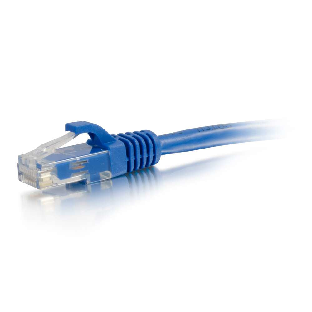 C2G Cat6 Booted Unshielded (UTP) Network Patch Cable - Patch cable - RJ-45 (M) to RJ-45 (M) - 50 m - PTNB - CAT 6 - molded, knotless, braided - blue