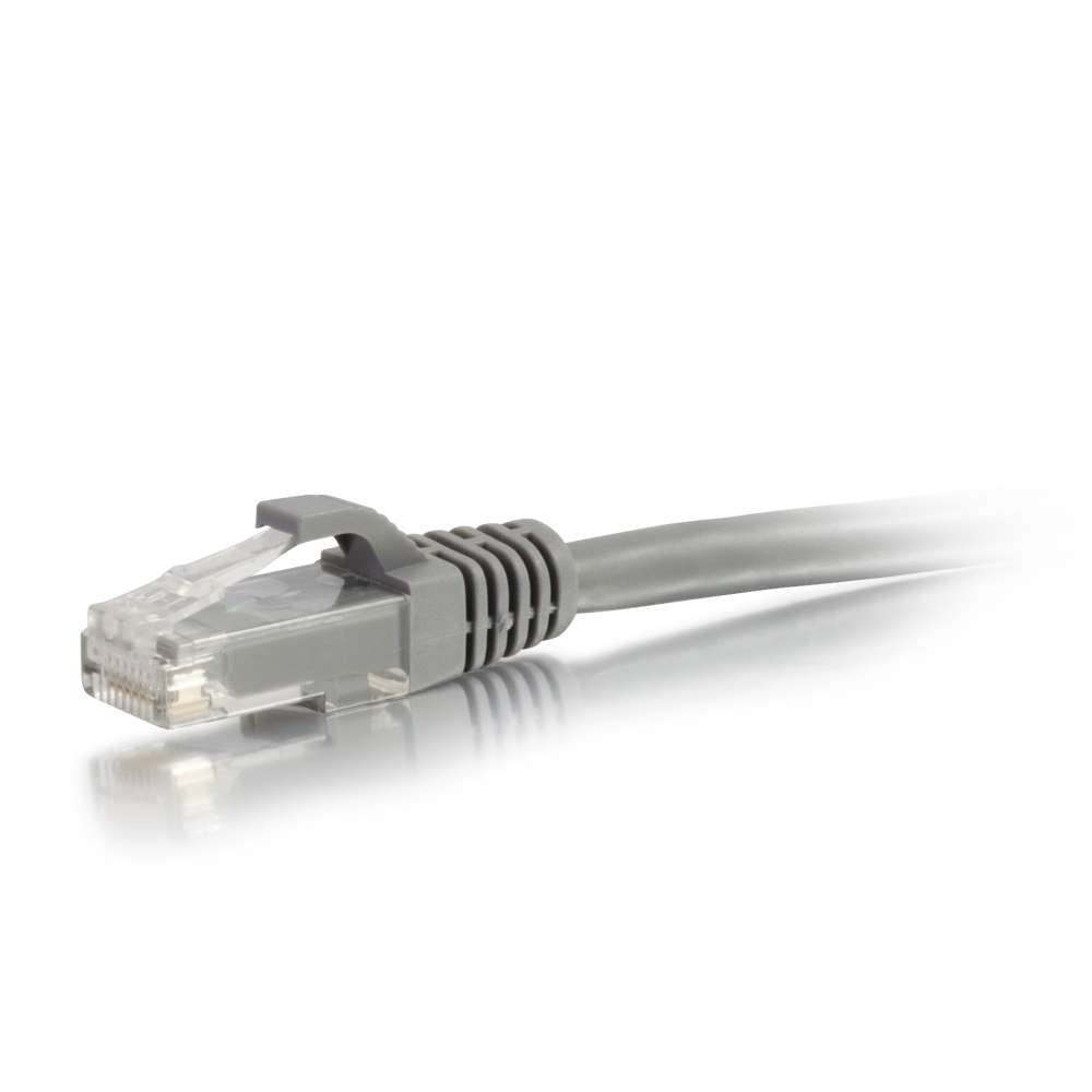 C2G Cat6 Booted Unshielded (UTP) Network Patch Cable - Patch cable - RJ-45(M) to RJ-45(M) - 100 m - PTNB - CAT 6 - molded, knotless, braided - gray