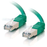 C2G Cat5e Booted Shielded (STP) Network Patch Cable - Patch cable - RJ-45 (M) to RJ-45 (M) - 10 m - PTB - CAT 5e - molded - green