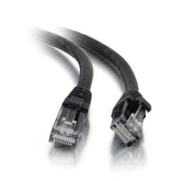 C2G Cat5e Booted Unshielded (UTP) Network Patch Cable - Patch cable - RJ-45 (M) to RJ-45 (M) - 30 cm - PTNB - CAT 5e - molded, knotless, braided - black