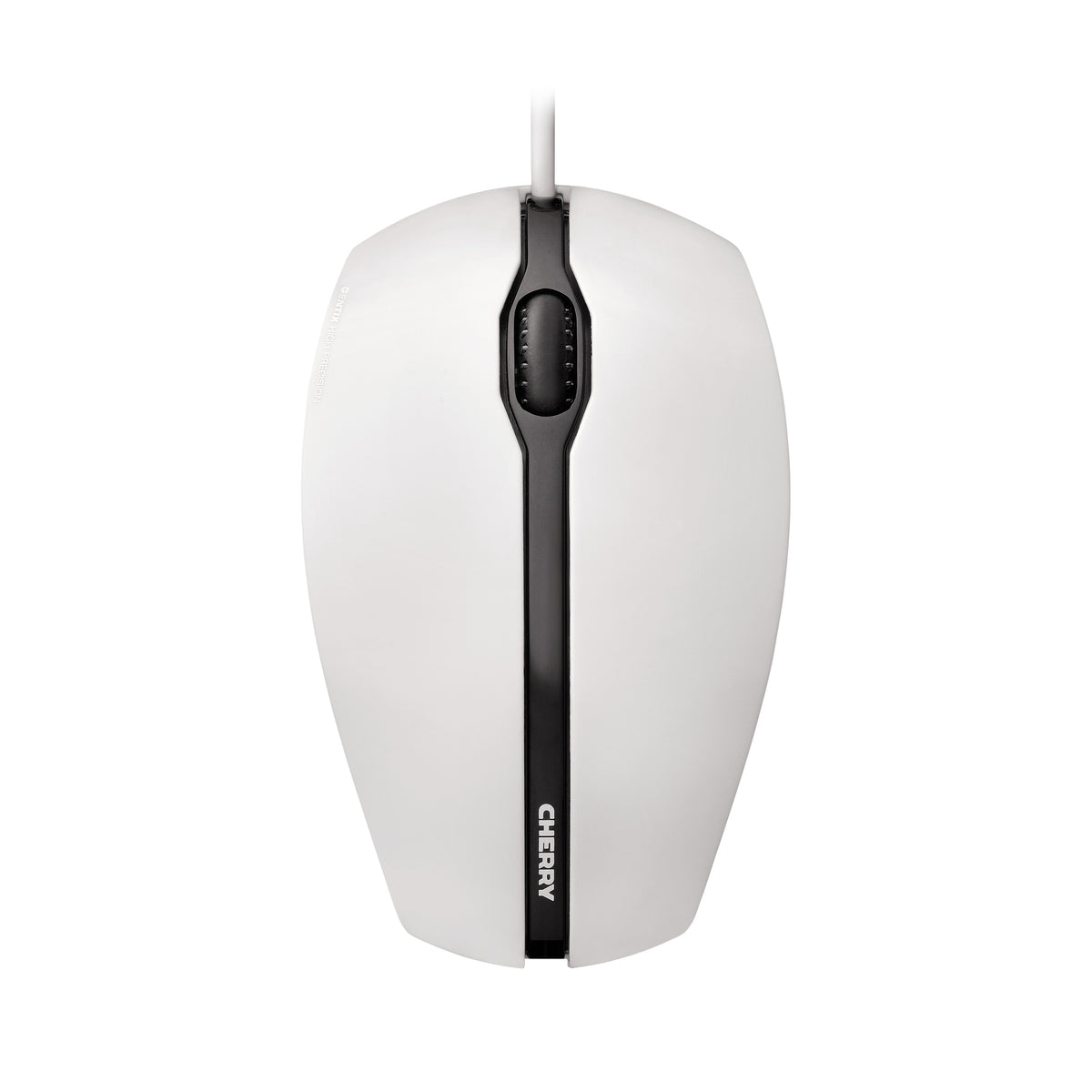 CHERRY GENTIX - Mouse - right- and left-handed - optical - 3 buttons - with cable - USB - gray, white