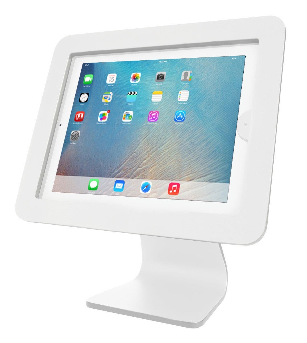 Compulocks Executive 360 ​​iPad 9.7" Counter Top POS Kiosk Tablet Stand - Platform - for tablet - aluminum - white - for Apple 9.7-inch iPad, 9.7-inch iPad Pro, iPad, iPad 2, iPad Air 2, iPad with Retina display