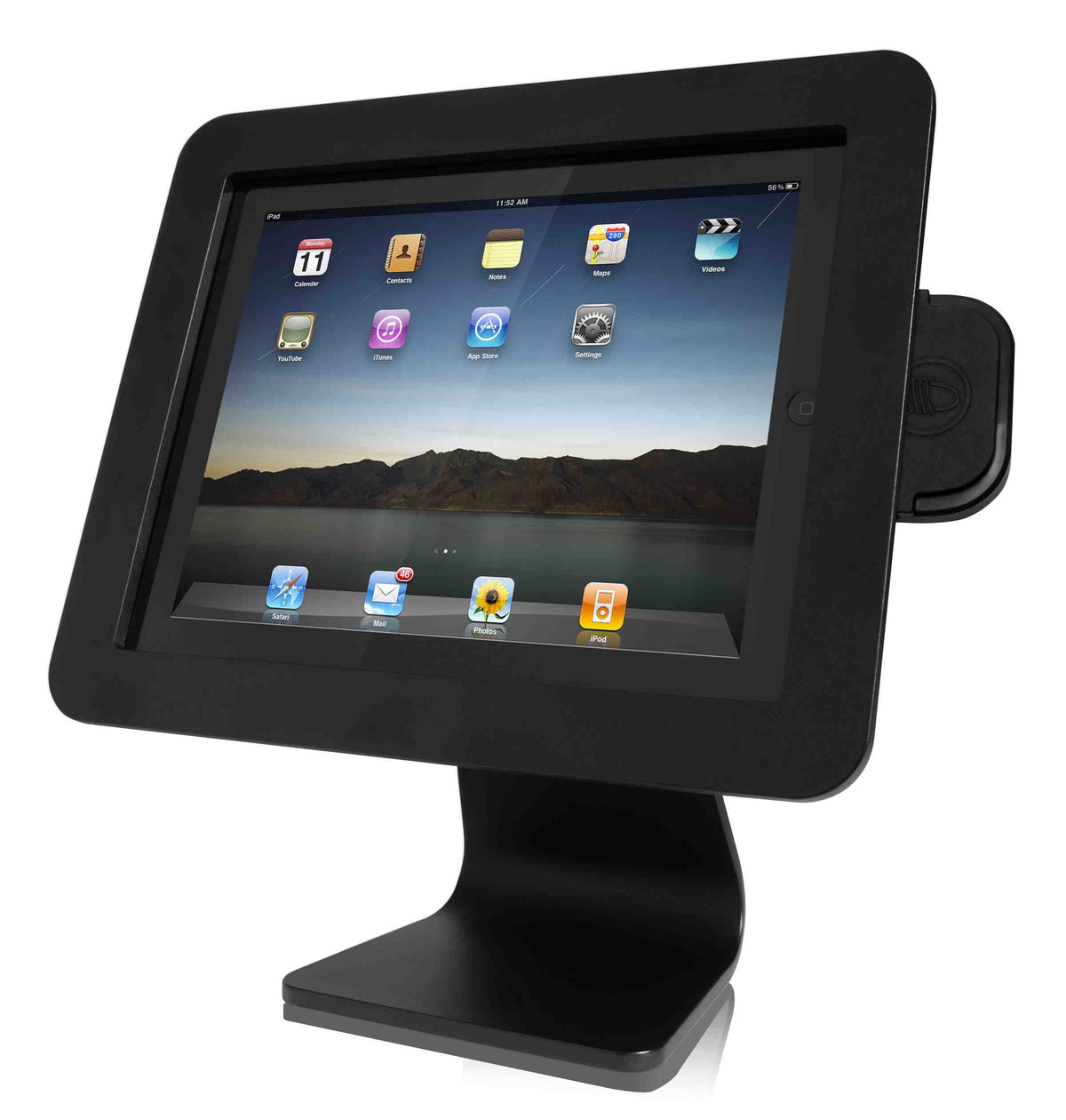 Compulocks Executive 360 ​​iPad 9.7" Counter Top POS Kiosk Tablet Stand - Platform - for tablet - aluminum - black - for Apple 9.7-inch iPad, 9.7-inch iPad Pro, iPad, iPad 2, iPad Air 2, iPad with Retina display