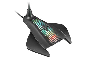 Micrófono MARS GAMING MMIC RGB PRO MICROPHONE, MUTE, FLEX, USB, WIN/MAC/PS4, NEGRO