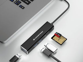 Hub CONCEPTRONIC 5 en 1 3xUSB-A 3.0, 1xSD, 1xMicroSD DONN08B