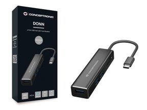 Hub CONCEPTRONIC 5-in-1 3xUSB-A 3.0, 1xSD, 1xMicroSD DONN08B