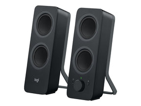 Logitech Z207 - Speakers - for PC - 2.0 channel - wireless - Bluetooth - 5 Watt (Total) - black (980-001296)