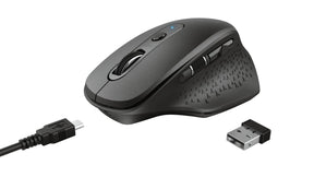 TRUST OZAA RECHARGEABLE Black Mouse - 23812