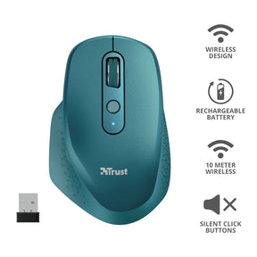 TRUST OZAA RECHARGEABLE Mouse Blue - 24034