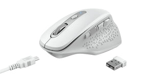 TRUST OZAA RECHARGEABLE Mouse White - 24035